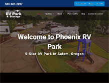 Tablet Screenshot of phoenixrvpark.com